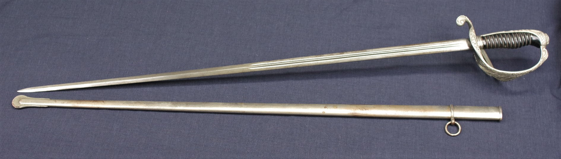 FRENCH M1882 INFANTRY OFFICER'S SWORD DATED TO 1936, WITH