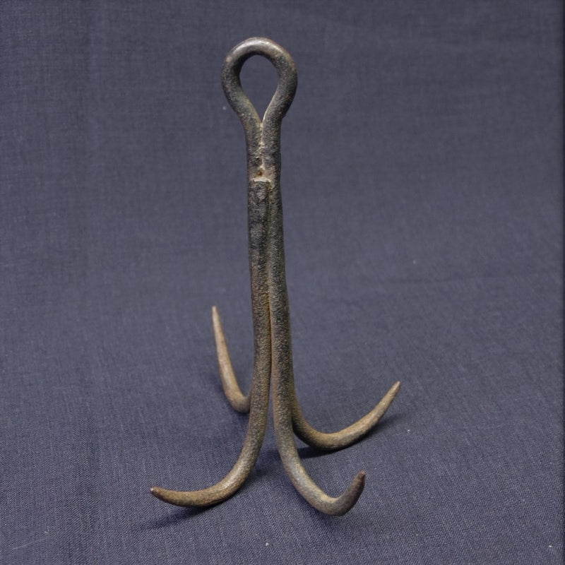 ANTIQUE NAVAL BOARDING ACTION GRAPPLING HOOK  Sailor in Saddle