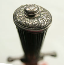 AMERICAN REVOLUTIONARY WAR PERIOD ENGLISH SILVER-HILTED OFFICER'S CUTTOE
