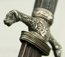 AMERICAN REVOLUTIONARY WAR PERIOD ENGLISH SILVER-HILTED OFFICER'S CUTTOE