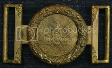 US OFFICER'S SWORD BELT PLATE BY AMES CA.1840