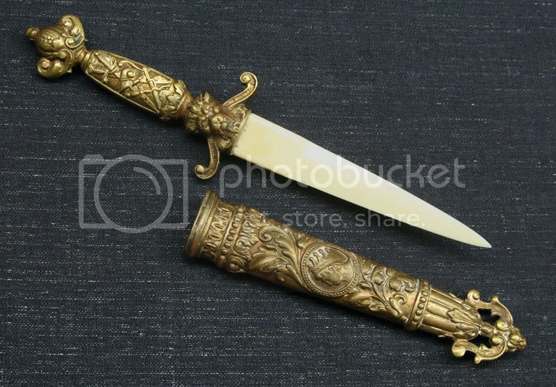 FRENCH NAPOLEONIC THEME PAPER KNIFE IN CAST BRONZE – Sailor in Saddle