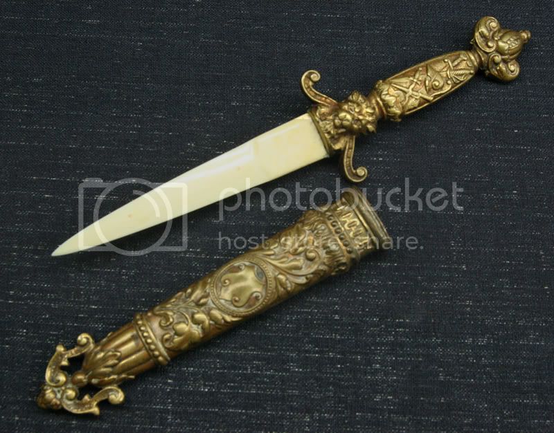 FRENCH NAPOLEONIC THEME PAPER KNIFE IN CAST BRONZE – Sailor in Saddle