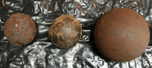 US CIVIL WAR SOLID SHOT PROJECTILES - LOT OF 6