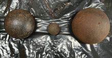 US CIVIL WAR SOLID SHOT PROJECTILES - LOT OF 6