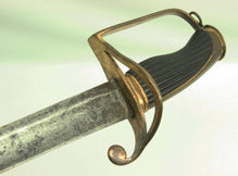 BRITISH NAVAL OFFICERS FIGHTING SWORD CA.1780-1800