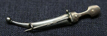 CAUCASIAN SILVER NIELLO KINDJAL BROOCH VLADIKAVKAZ