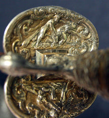FRENCH SILVER-HILTED HERCULES LABORS SMALLSWORD CA.1780