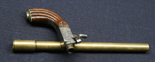 FRENCH BREECH-LOADING PERCUSSION BICYCLE PISTOL