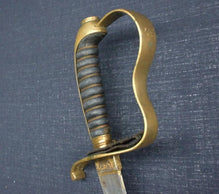 GERMAN BAVARIAN M1855 INFANTRY OFFICERS SWORD IN FINE DAMSACUS