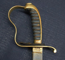 GERMAN BAVARIAN M1855 INFANTRY OFFICERS SWORD IN FINE DAMSACUS