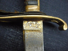 GERMAN BAVARIAN M1855 INFANTRY OFFICERS SWORD IN FINE DAMSACUS
