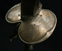 ENGLISH SILVER-HILTED SMALL-SWORD DATED 1722