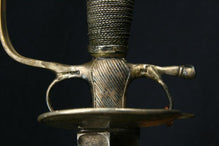 ENGLISH SILVER-HILTED SMALL-SWORD DATED 1722